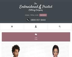 Embroidered printed clothing