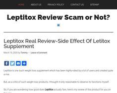 Leptitox Review - Diet Supplements