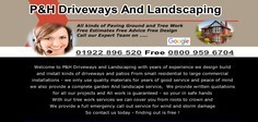 P and H Driveways And Landscaping